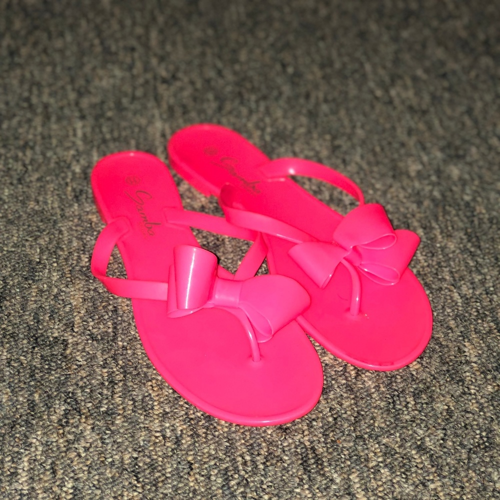 NEW Samba Spring Time Hot Pink Sandals
